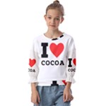 I love cocoa Kids  Cuff Sleeve Top