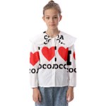 I love cocoa Kids  Peter Pan Collar Blouse