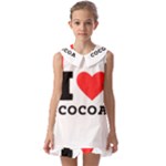 I love cocoa Kids  Pilgrim Collar Ruffle Hem Dress