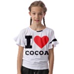 I love cocoa Kids  Cut Out Flutter Sleeves