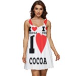 I love cocoa Ruffle Strap Babydoll Chiffon Dress