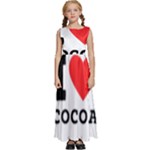 I love cocoa Kids  Satin Sleeveless Maxi Dress