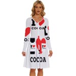 I love cocoa Long Sleeve Dress With Pocket