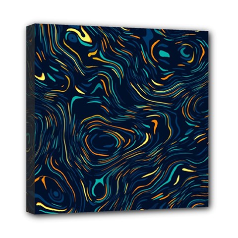 Colorful Abstract Pattern Creative Colorful Line Linear Background Mini Canvas 8  x 8  (Stretched) from ArtsNow.com
