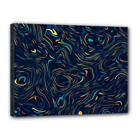 Colorful Abstract Pattern Creative Colorful Line Linear Background Canvas 16  x 12  (Stretched) from ArtsNow.com