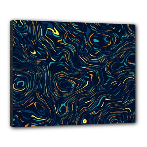 Colorful Abstract Pattern Creative Colorful Line Linear Background Canvas 20  x 16  (Stretched) from ArtsNow.com