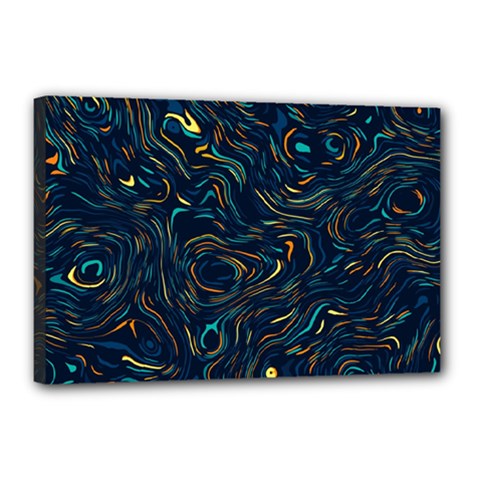 Colorful Abstract Pattern Creative Colorful Line Linear Background Canvas 18  x 12  (Stretched) from ArtsNow.com