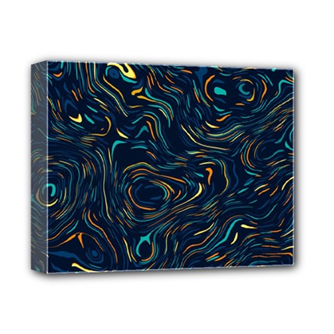 Colorful Abstract Pattern Creative Colorful Line Linear Background Deluxe Canvas 14  x 11  (Stretched) from ArtsNow.com