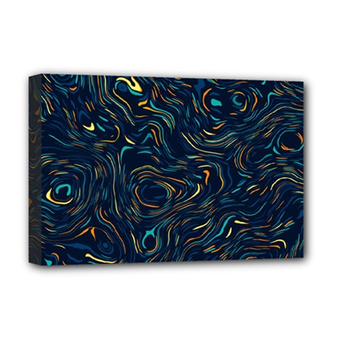 Colorful Abstract Pattern Creative Colorful Line Linear Background Deluxe Canvas 18  x 12  (Stretched) from ArtsNow.com