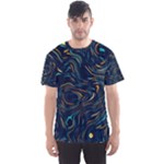 Colorful Abstract Pattern Creative Colorful Line Linear Background Men s Sport Mesh Tee