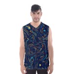 Colorful Abstract Pattern Creative Colorful Line Linear Background Men s Basketball Tank Top