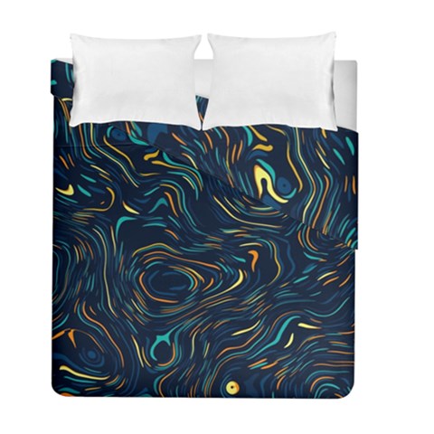 Colorful Abstract Pattern Creative Colorful Line Linear Background Duvet Cover Double Side (Full/ Double Size) from ArtsNow.com