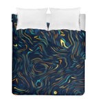 Colorful Abstract Pattern Creative Colorful Line Linear Background Duvet Cover Double Side (Full/ Double Size)