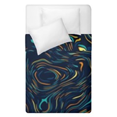 Colorful Abstract Pattern Creative Colorful Line Linear Background Duvet Cover Double Side (Single Size) from ArtsNow.com