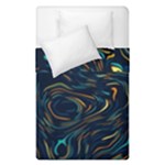 Colorful Abstract Pattern Creative Colorful Line Linear Background Duvet Cover Double Side (Single Size)