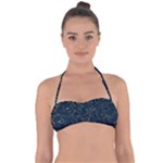 Colorful Abstract Pattern Creative Colorful Line Linear Background Halter Bandeau Bikini Top