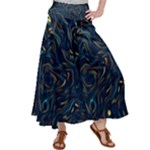 Colorful Abstract Pattern Creative Colorful Line Linear Background Women s Satin Palazzo Pants