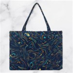 Colorful Abstract Pattern Creative Colorful Line Linear Background Medium Tote Bag