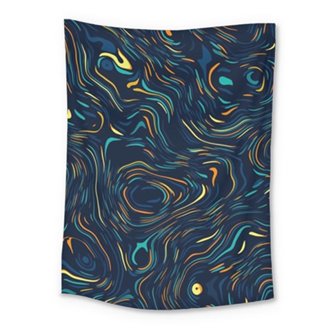 Colorful Abstract Pattern Creative Colorful Line Linear Background Medium Tapestry from ArtsNow.com