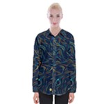 Colorful Abstract Pattern Creative Colorful Line Linear Background Womens Long Sleeve Shirt