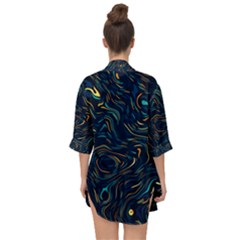 Open Front Chiffon Kimono 