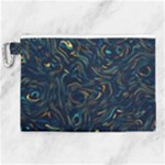 Colorful Abstract Pattern Creative Colorful Line Linear Background Canvas Cosmetic Bag (XL)