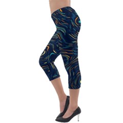 Lightweight Velour Capri Leggings  