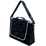 Colorful Abstract Pattern Creative Colorful Line Linear Background Box Up Messenger Bag