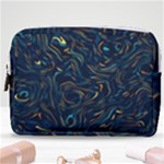 Colorful Abstract Pattern Creative Colorful Line Linear Background Make Up Pouch (Medium)