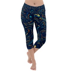Lightweight Velour Capri Yoga Leggings 