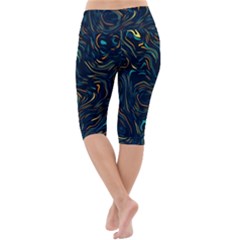 Lightweight Velour Cropped Yoga Leggings 