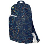 Colorful Abstract Pattern Creative Colorful Line Linear Background Double Compartment Backpack