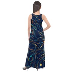 Sleeveless Velour Maxi Dress 