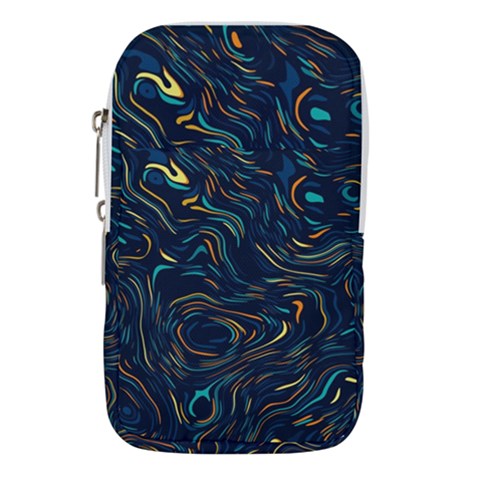 Colorful Abstract Pattern Creative Colorful Line Linear Background Waist Pouch (Small) from ArtsNow.com