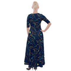 Half Sleeves Maxi Dress 