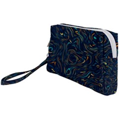 Colorful Abstract Pattern Creative Colorful Line Linear Background Wristlet Pouch Bag (Small) from ArtsNow.com