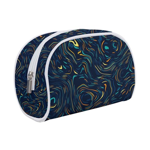 Colorful Abstract Pattern Creative Colorful Line Linear Background Make Up Case (Small) from ArtsNow.com