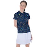 Colorful Abstract Pattern Creative Colorful Line Linear Background Women s Polo Tee