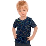 Colorful Abstract Pattern Creative Colorful Line Linear Background Kids  Sports Tee