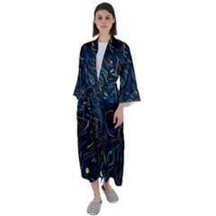 Maxi Satin Kimono 