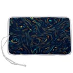 Colorful Abstract Pattern Creative Colorful Line Linear Background Pen Storage Case (M)