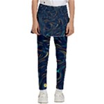 Colorful Abstract Pattern Creative Colorful Line Linear Background Kids  Skirted Pants