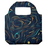 Colorful Abstract Pattern Creative Colorful Line Linear Background Premium Foldable Grocery Recycle Bag