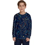 Colorful Abstract Pattern Creative Colorful Line Linear Background Kids  Long Sleeve Jersey