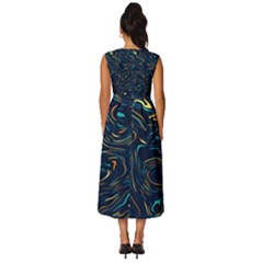 Sleeveless Round Neck Midi Dress 