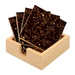 Colorful Abstract Pattern Creative Colorful Line Linear Background Bamboo Coaster Set