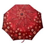 Four Red Butterflies With Flower Illustration Butterfly Flowers Folding Umbrellas