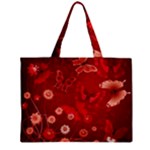 Four Red Butterflies With Flower Illustration Butterfly Flowers Zipper Mini Tote Bag