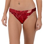 Four Red Butterflies With Flower Illustration Butterfly Flowers Band Bikini Bottoms