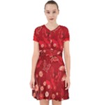 Four Red Butterflies With Flower Illustration Butterfly Flowers Adorable in Chiffon Dress